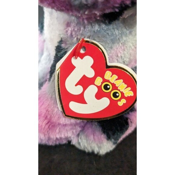 Ty Beanie Boo - LINDI the Tie Dyed Kitty Cat 6" plush stuffed animal eUC - Picture 7 of 9